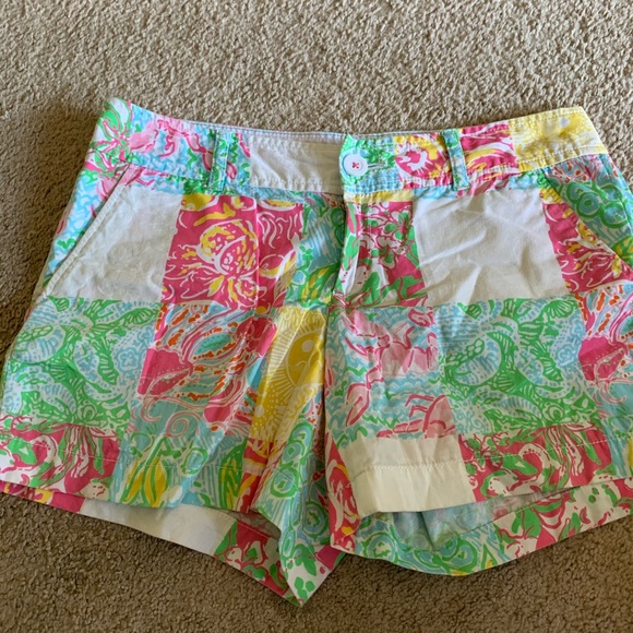 Lilly Pulitzer Pants - Lilly Pulitzer Multi Patch Callahan Short
